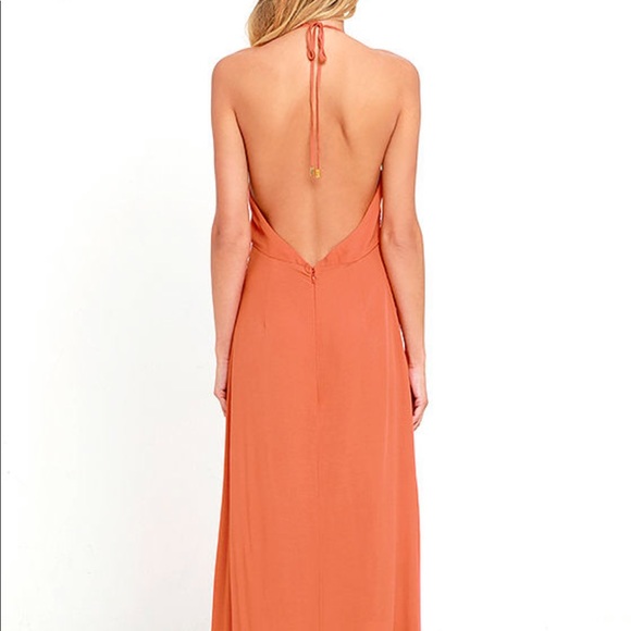 Minkpink Lolita Rust Orange Maxi dress - Picture 4 of 5